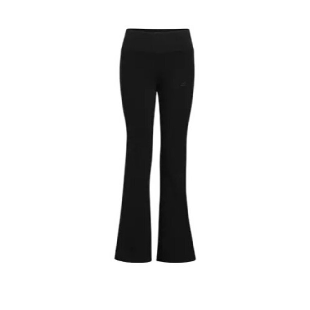 Adidas Vented Leggins Flare Legs Pants Girls Size XS‎ (6/6X) Black NEW